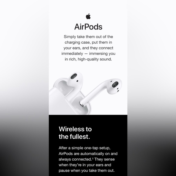 Apple AirPods (2nd Generation) Wireless Ear Buds with Rubber Case - Picture 9 of 16